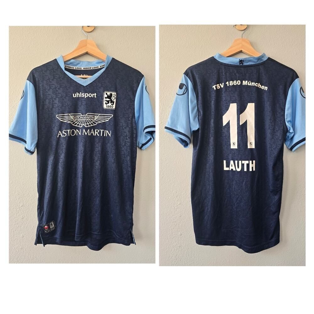 TSV 1860 Munich 2011-12 Uhlsport Aston Martin Jersey Lauth #11 Rare Bundesliga
